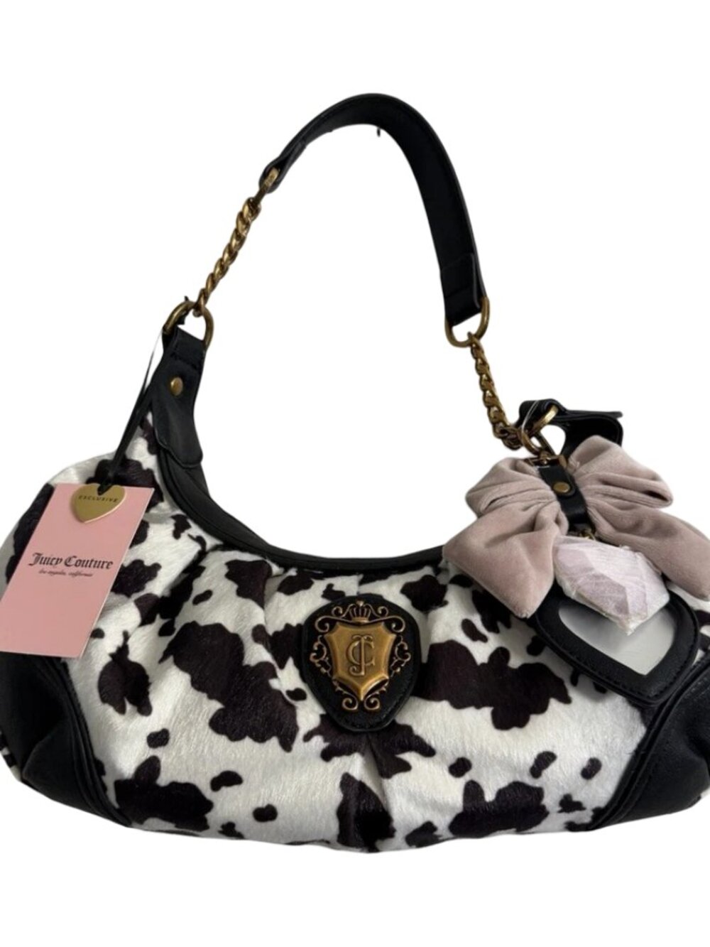 Juicy Couture Romance Cow Print Hobo Bag